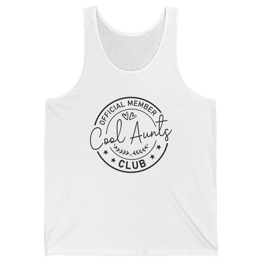 Official Member Cool Aunts Club Funny Auntie Sister Gift Unisex Jersey Tank