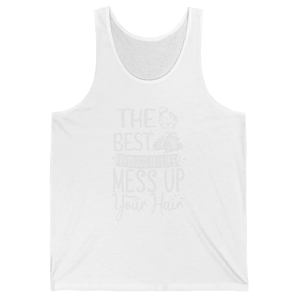 Messy Up Your Hair Women Mud Rider UTV Retro ATV SXS Offroad Unisex Jersey Tank
