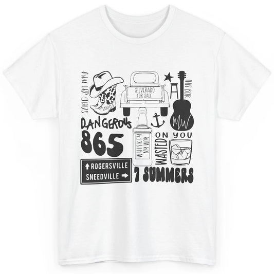 Retro Cowboy Boot Hat Sand In My Boots Western Country Music Classic Unisex T-Shirt