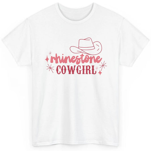 Retro Rhinestone Cowgirl Hippie Western Country Cowgirls Classic Unisex T-Shirt