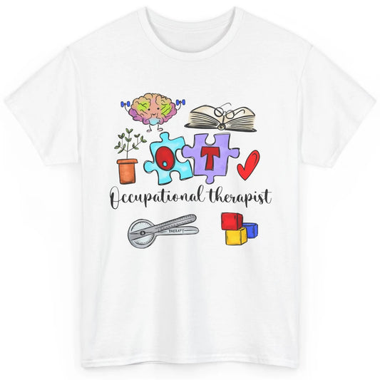 Occupational Therapist Symbols Hand Drawn OT Appreciation Classic Unisex T-Shirt