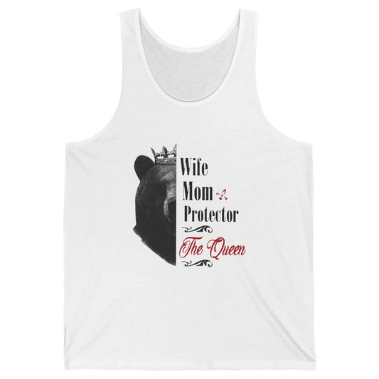 Mommy Queen Bear Wife Mom Protector Queen Mothers Day Gift Unisex Jersey Tank