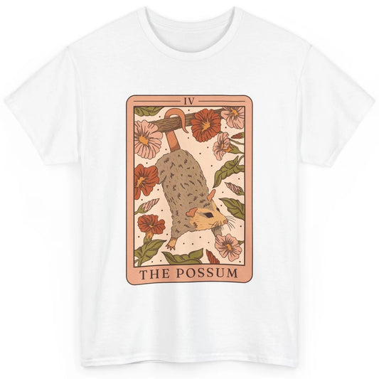Possum Tarot Card Floral Possum Cat Lovers Team Trash Classic Unisex T-Shirt