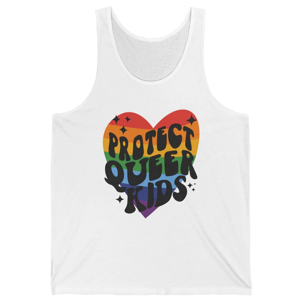 Protect Queer Kids Protect Trans Youth LGBT Gay Pride Ally Unisex Jersey Tank