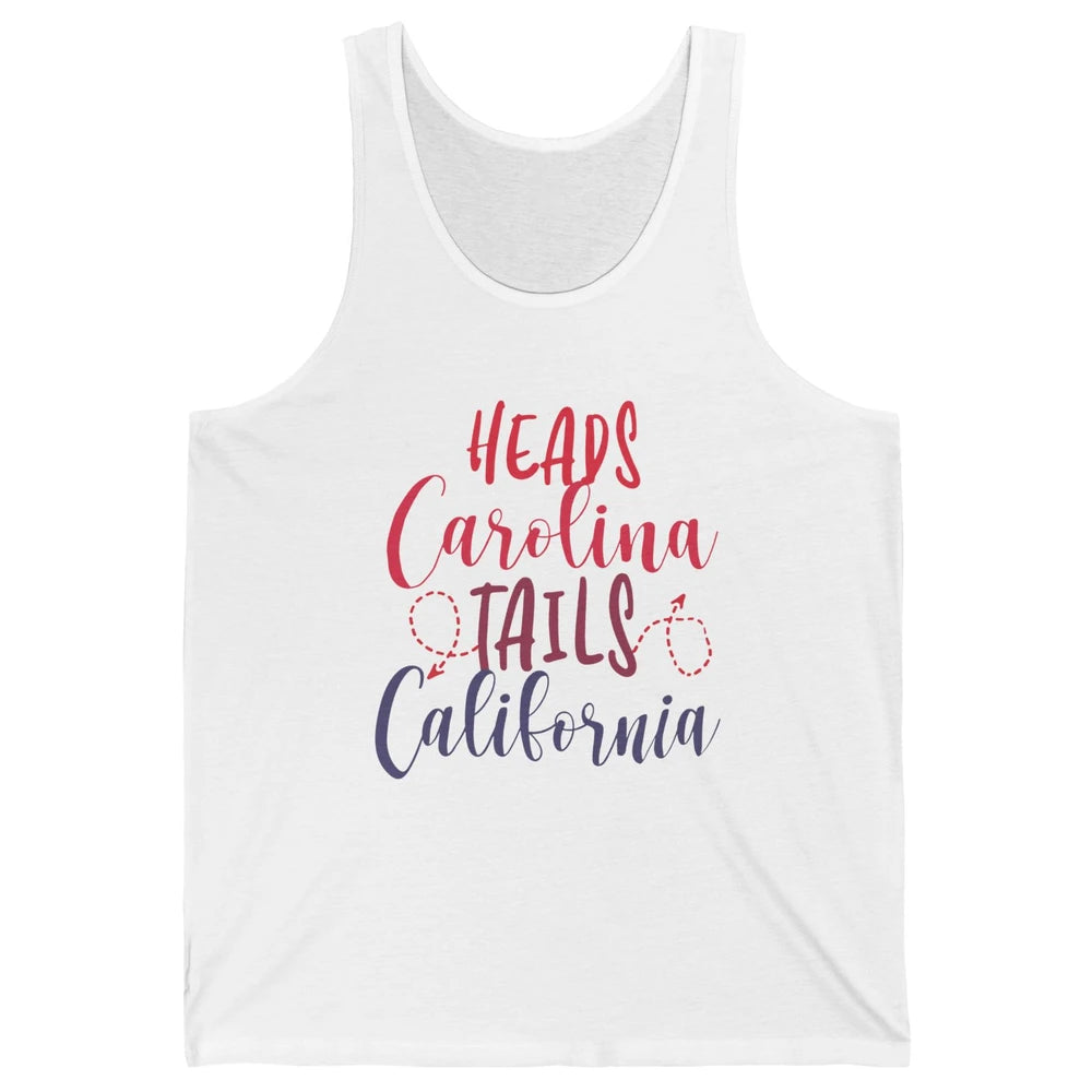 Heads Carolina Tail California Western Summer Beach Paradise Unisex Jersey Tank