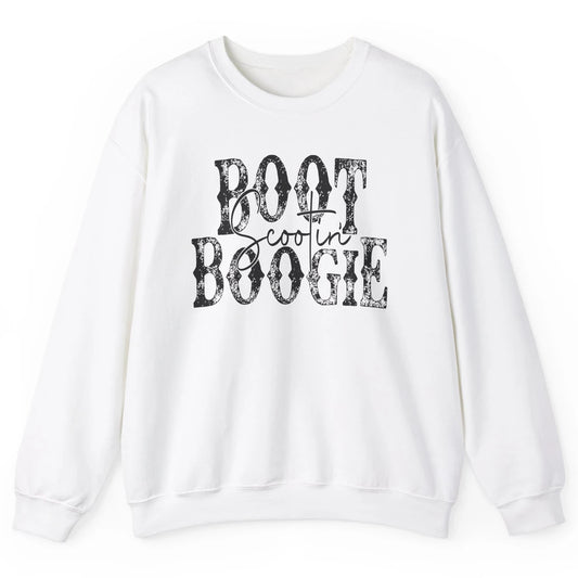 Retro Cowboy Boot Scooting Boogie Western Country Cowgirl Unisex Crewneck Sweatshirt