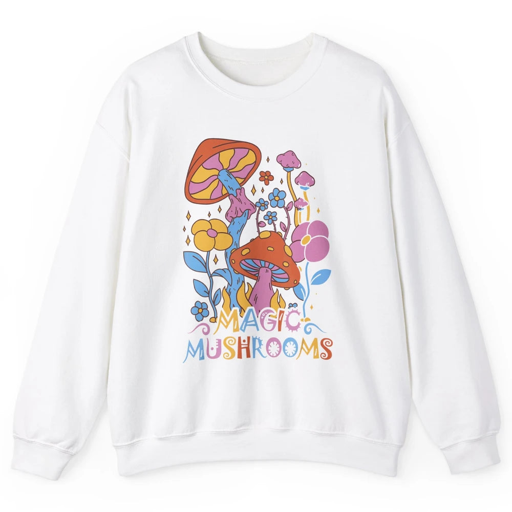 Mycology Fungi Magical Mushroom Hippie Mycologist Hunting Unisex Crewneck Sweatshirt