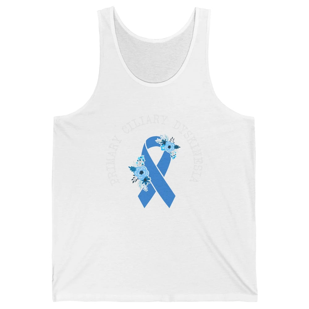 Primary Ciliary Dyskinesia Blue Ribbon Respiratory Diseases Unisex Jersey Tank