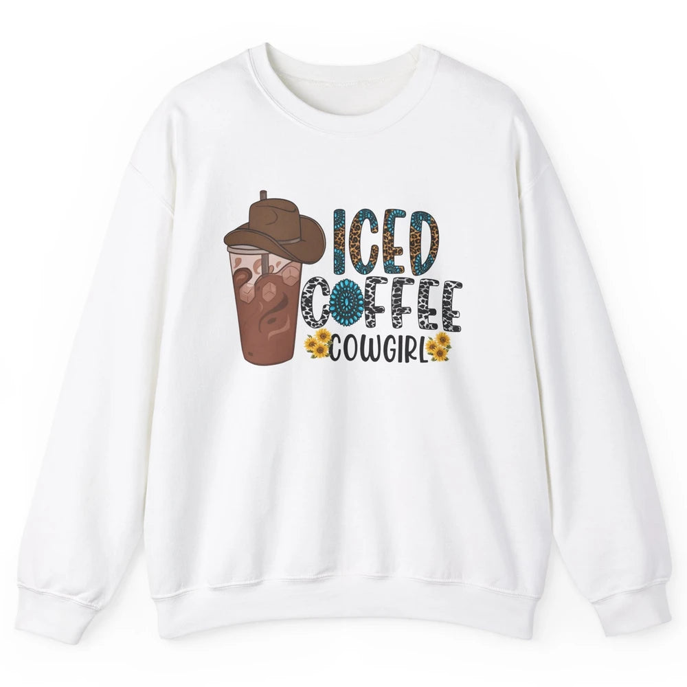 Peace Love Rodeo Coffee Western Boots Cactus Cowboy Vintage Unisex Crewneck Sweatshirt