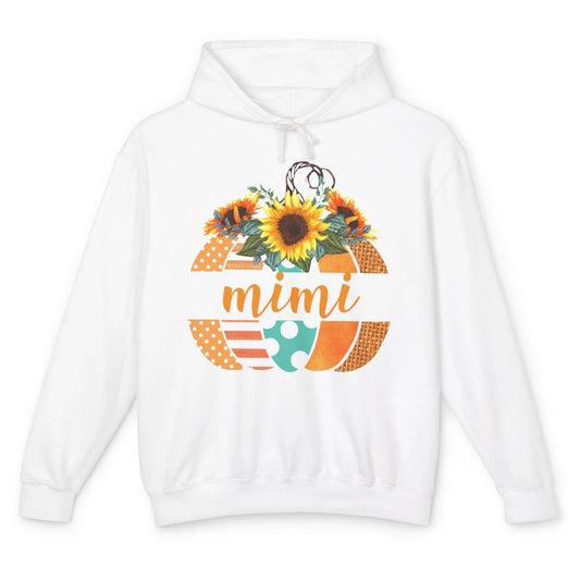 Mimi Sunflower Pumpkin Welcome Fall Halloween Grandma Gift Unisex Lightweight Hoodie