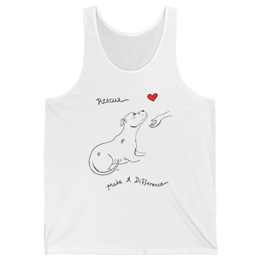 Pitbull Dog Rescue Adopt Dont Shop Foster Animal Pet Rescuer Unisex Jersey Tank