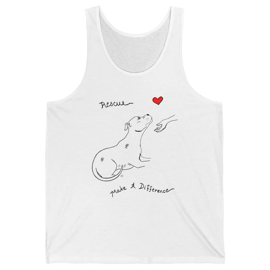Pitbull Dog Rescue Adopt Dont Shop Foster Animal Pet Rescuer Unisex Jersey Tank