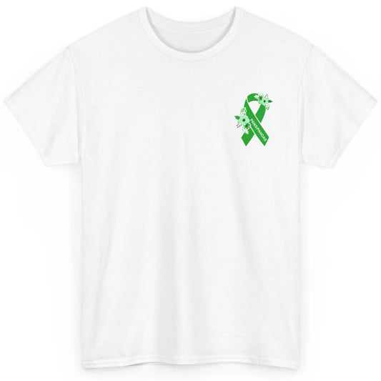 PANS/PANDAS Awareness Floral Green Ribbon Pans Disease Classic Unisex T-Shirt