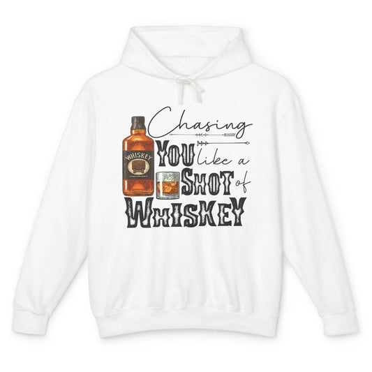 Retro Chasing You Like A Shot Of Whiskey Western Country Unisex Lightweight Hoodie