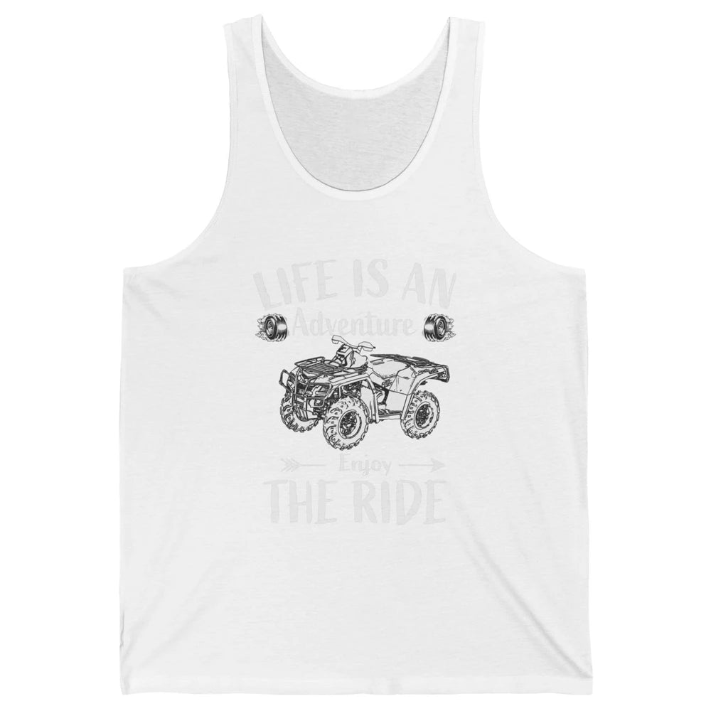 Retro Enjoy The Ride ATV Rider UTV Mud Riding SXS Offroad Unisex Jersey Tank