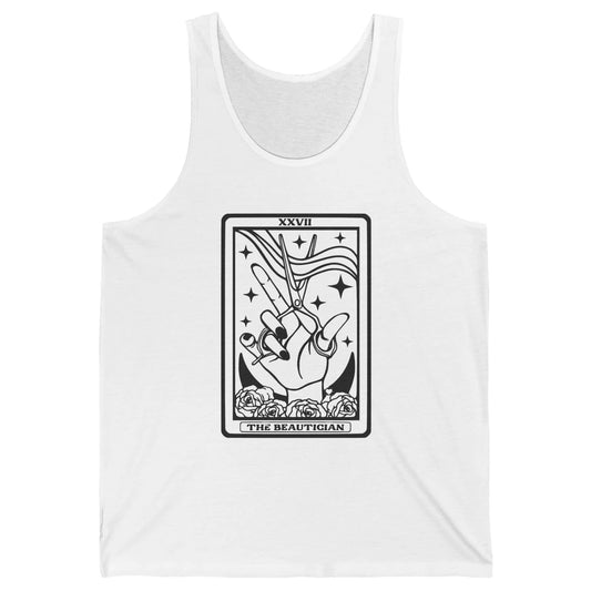 The Hairstylist Tarot Card Hair Dryer Beautician Cosmetology Unisex Jersey Tank