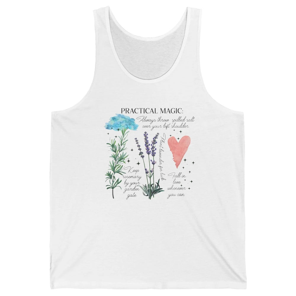 Practical Magic Witch Gardening Card Gardeners Plant Lovers Unisex Jersey Tank