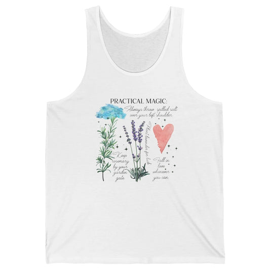 Practical Magic Witch Gardening Card Gardeners Plant Lovers Unisex Jersey Tank