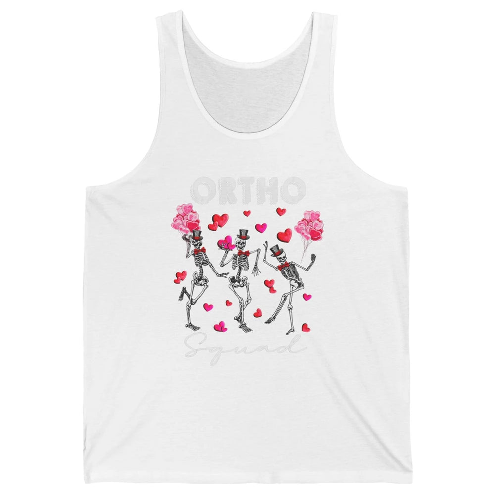 Ortho Nurse Valentine Skeleton Dancing Orthopedic Nursing Unisex Jersey Tank