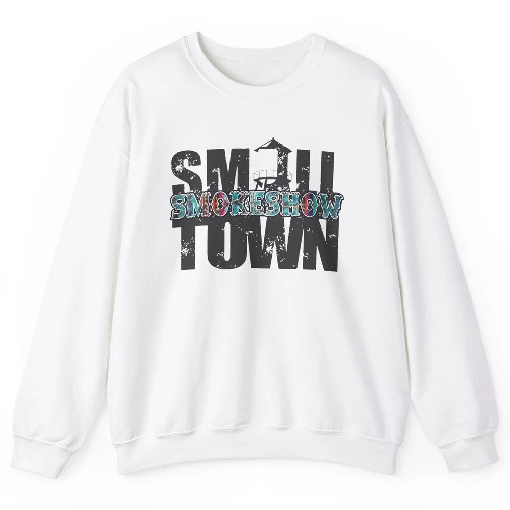 Retro Farm Barn Small Town Smokeshow Western Country Cowgirl Unisex Crewneck Sweatshirt