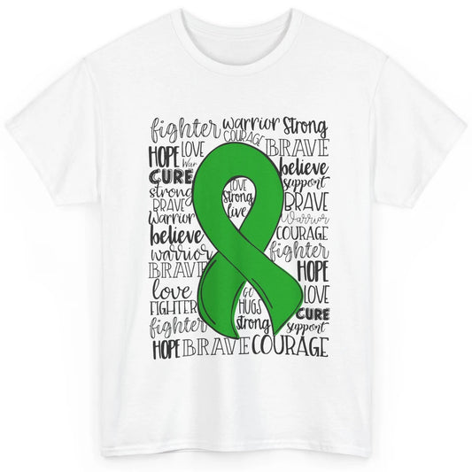 PANS/PANDAS Awareness Floral Green Ribbon Hope Love Cure Classic Unisex T-Shirt