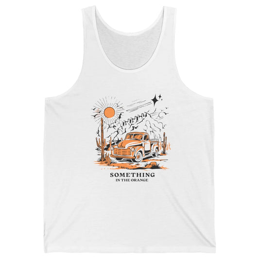 Retro Desert Sunset Something In The Orange Western Country Unisex Jersey Tank