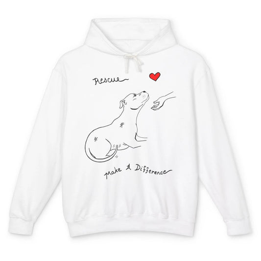 Pitbull Dog Rescue Adopt Dont Shop Foster Animal Pet Rescuer Unisex Lightweight Hoodie