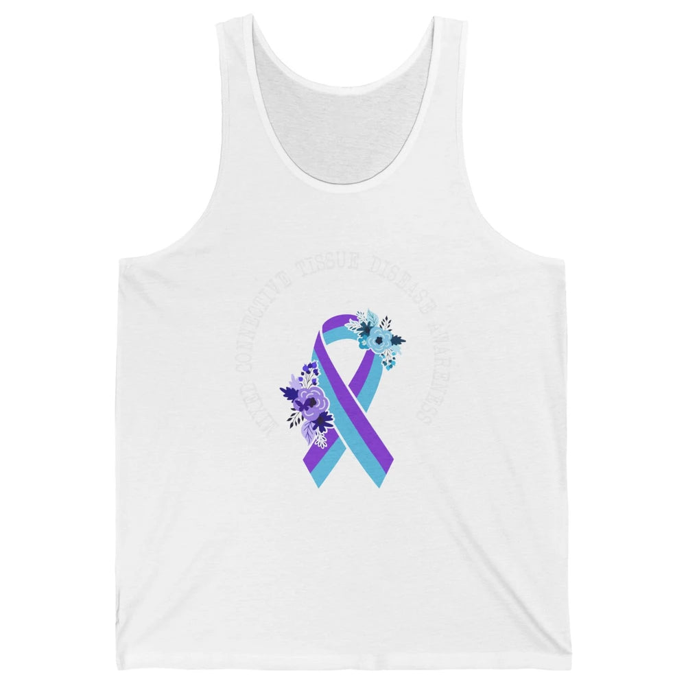 Mixed Connective Tissue Disease Awareness MCTD Floral Ribbon Unisex Jersey Tank