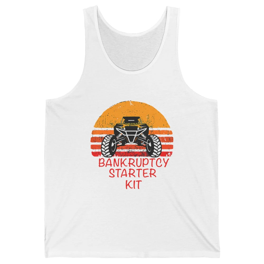 Retro Bankruptcy Starter Kit Mud Ride UTV SXS Offroad Racer Unisex Jersey Tank