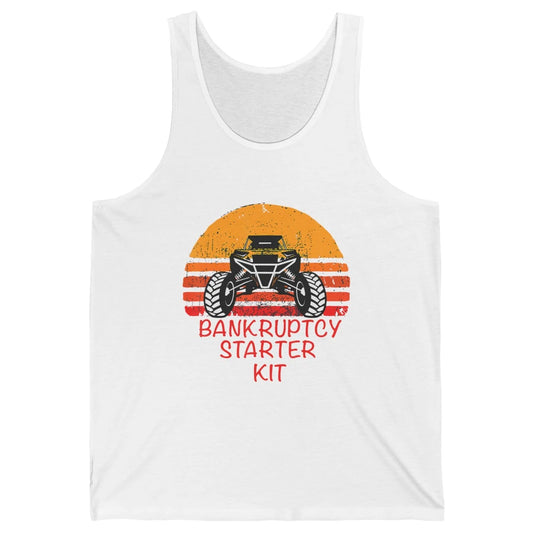 Retro Bankruptcy Starter Kit Mud Ride UTV SXS Offroad Racer Unisex Jersey Tank