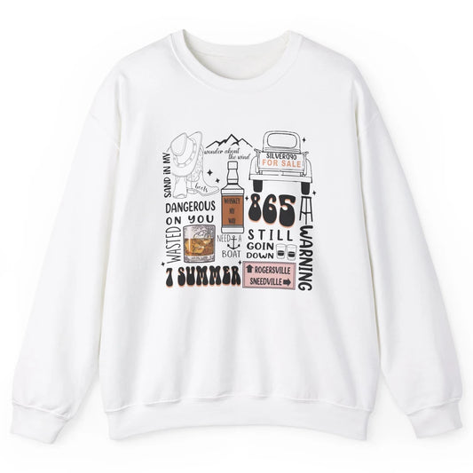 Retro Cowboy Boot Hat Sand In My Boots Western Country Music Unisex Crewneck Sweatshirt