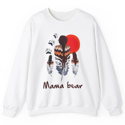 Native Americans Mama Bear Mother and Daughter Tribal Unisex Crewneck Sweatshirt