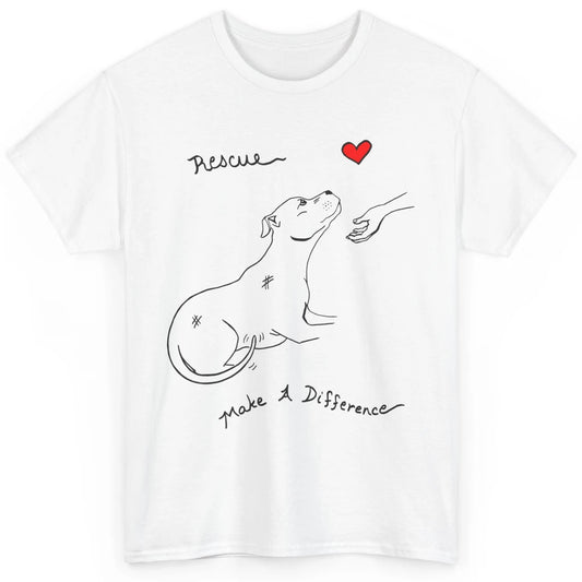 Pitbull Dog Rescue Adopt Dont Shop Foster Animal Pet Rescuer Classic Unisex T-Shirt