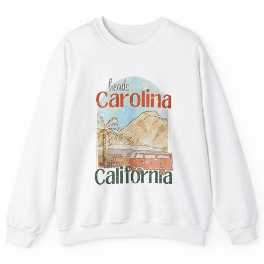 Retro Heads Carolina Tails California Western Country Summer Unisex Crewneck Sweatshirt