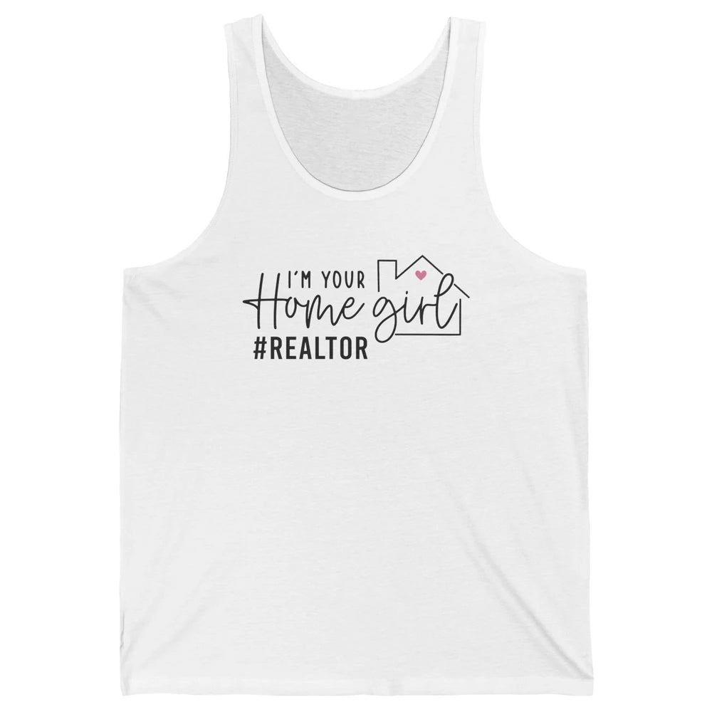 Realtor Life Home Girl Real Estate Agent Housing Investment Unisex Jersey Tank