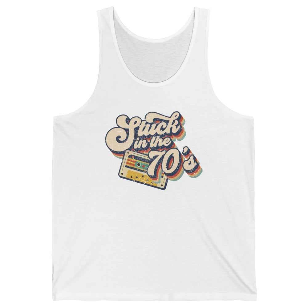 Retro Made In The 70s Stuck In The 70's 1970s Birthday Day Unisex Jersey Tank