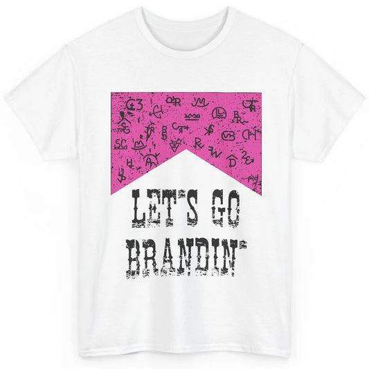 Retro Cowboy Hat Let's Go Brandin' Western Country Symbols Classic Unisex T-Shirt