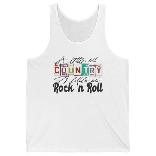 Retro A Little Bit Country A Little Bit Rock n Roll Western Unisex Jersey Tank