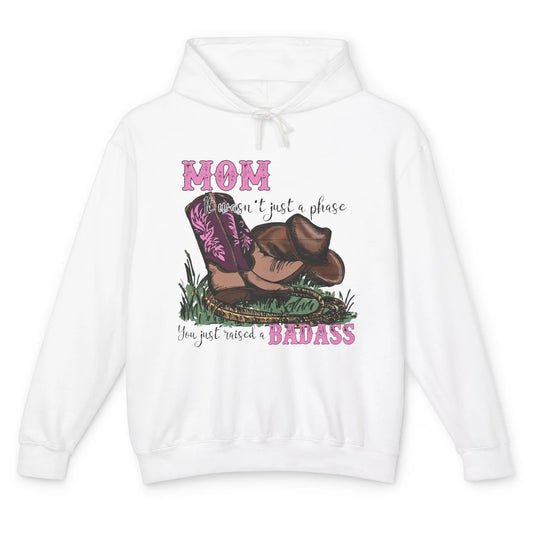 Retro Cowboy Boots It Wasn't Just A Phase Cowboy Mom Gift Unisex Lightweight Hoodie