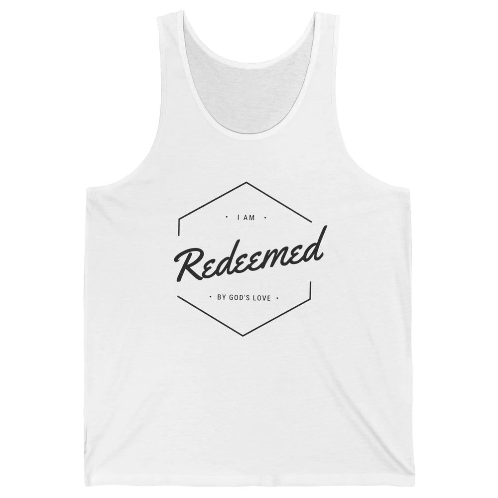 Redeemed By God's Love Butterfly Christian Religious Gift Unisex Jersey Tank