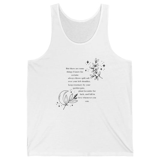 Practical Magic Witch Gardening Card Gardeners Plant Lovers Unisex Jersey Tank