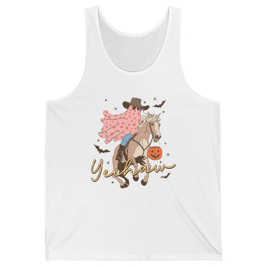 Cowboy Ghost Howdy Ghost Spooky Yeehaw Western Halloween Unisex Jersey Tank