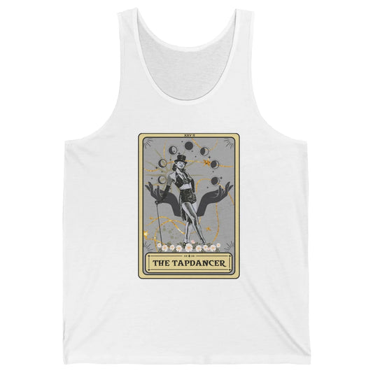 Retro The Tapdancer Tarot Card Tapdancing Halloween Dancer Unisex Jersey Tank