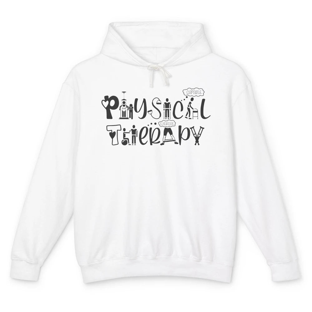 Physical Therapy PT Therapists Gift Nurse Pediatric Physical Unisex Lightweight Hoodie