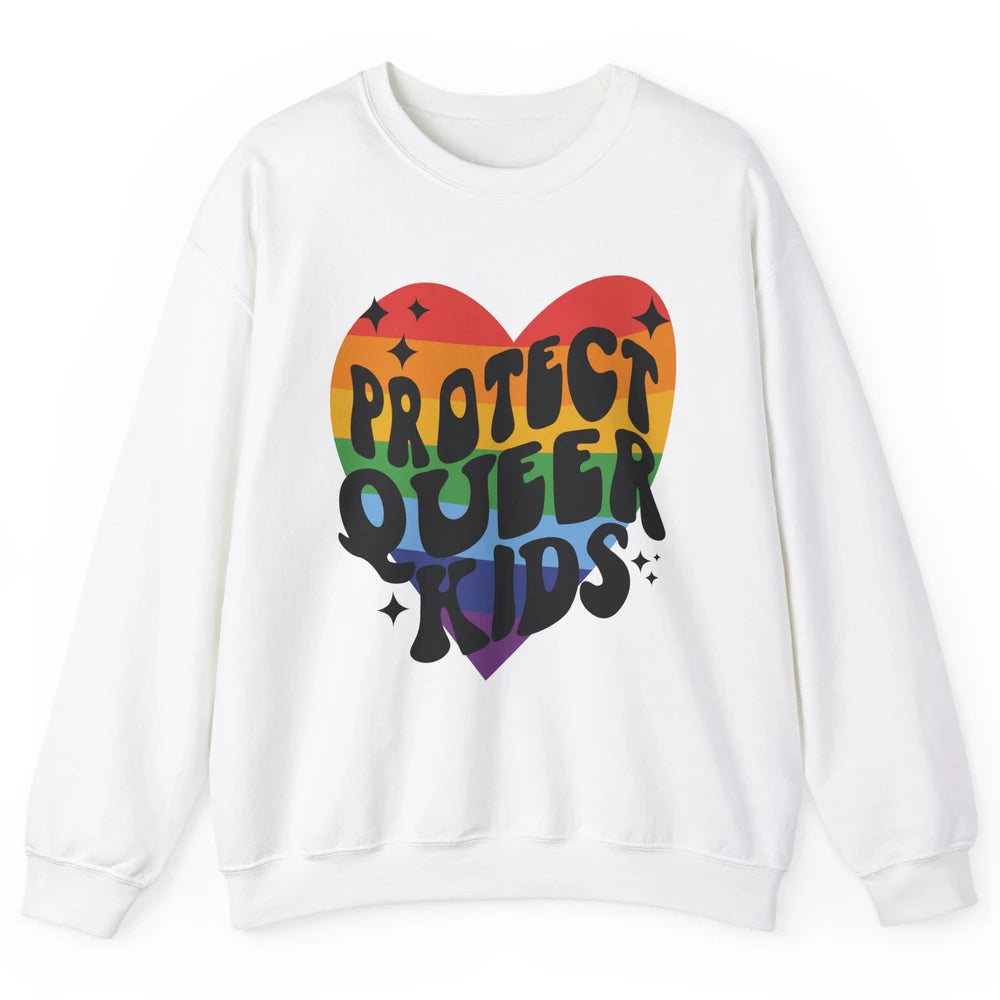 Protect Queer Kids Protect Trans Youth LGBT Gay Pride Ally Unisex Crewneck Sweatshirt