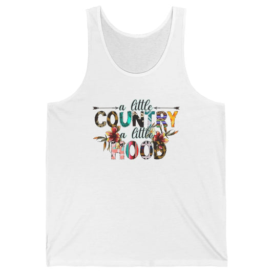 A Little Hood A Little Country Turquoise Western Country Unisex Jersey Tank