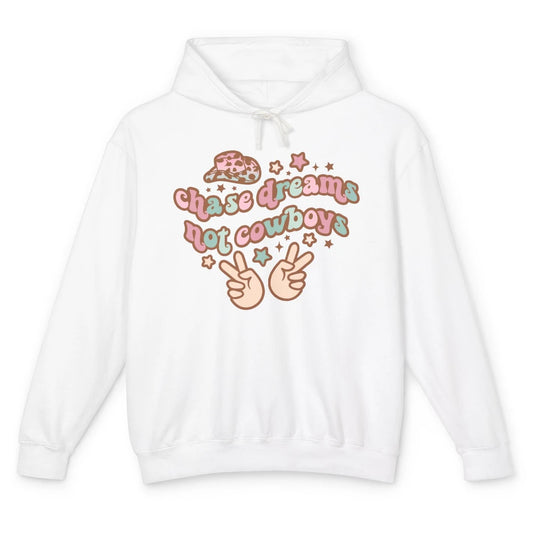 Retro Chase Dreams Not Cowboys Groovy Hippie Western Country Unisex Lightweight Hoodie