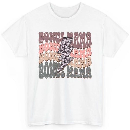 Retro Bonus Mama Leopard Lightning Bolt Western Stepmother Classic Unisex T-Shirt