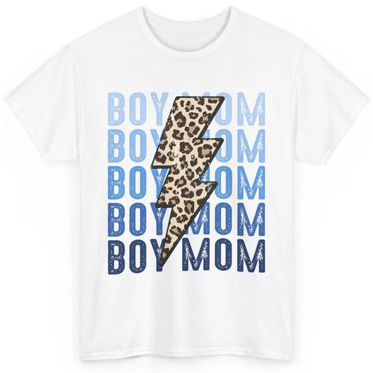 Retro Leopard Boy Mom Lightning Bolt Western Country Mama Classic Unisex T-Shirt