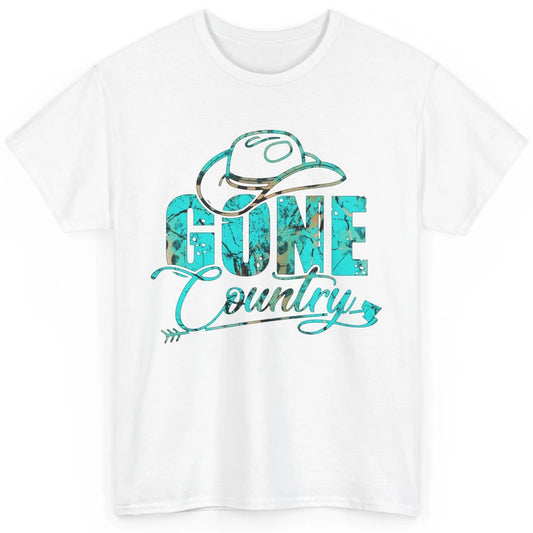 Retro Cowboy Hat Gone Country Western Country Cowgirl Gift Classic Unisex T-Shirt